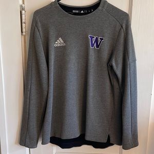 Adidas University of Washington UW Crew Neck Sweater